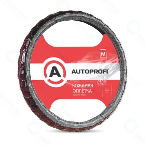 Оплетка рулевого колеса AutoProfi AP-156 Dark Grey (M)