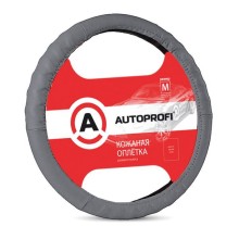 Оплетка рулевого колеса AutoProfi AP-300 Dark Grey (M)