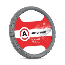 Оплетка рулевого колеса AutoProfi AP-470 Dark Grey (M)
