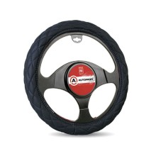 Оплетка для руля AutoProfi экокожа, размер М 1/10 Black (SP-9010 BK M)