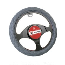 Оплетка для руля AutoProfi экокожа, размер М 1/10 Gray (SP-9010 GY M)