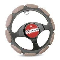 Оплетка для руля AutoProfi алькантара, размер М 1/10 Gray (SP-9030 D.GY M)