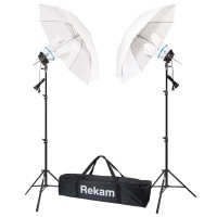 Комплект флуоресцентных осветителей с зонтами Rekam CL4-600-UM Kit