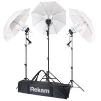 Комплект флуоресцентных осветителей с зонтами Rekam CL4-900-UM Kit