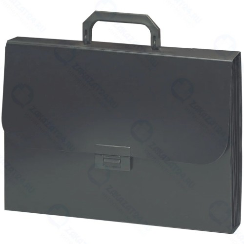 Папка-портфель Brauberg Energy, А4, 330х256х32 мм, 7 отделений, черная (221204)