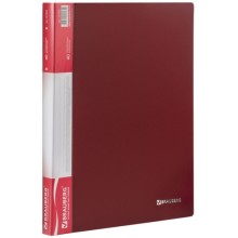 Папка Brauberg 40 вкладышей, красная (221602) Папка Brauberg 40 вкладышей, красная (221602)