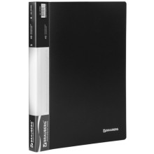 Папка Brauberg 40 вкладышей, черная (221604) Папка Brauberg 40 вкладышей, черная (221604)