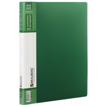 Папка Brauberg Contract, 20 вкладышей, зеленая (221774) Папка Brauberg Contract, 20 вкладышей, зеленая (221774)