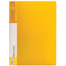 Папка Brauberg Contract, 20 вкладышей, желтая (221775) Папка Brauberg Contract, 20 вкладышей, желтая (221775)