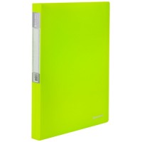 Папка Brauberg Neon, 40 вкладышей, зеленая (227452)