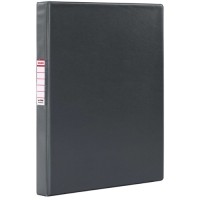 Папка Brauberg на 2 кольцах, 35 мм, до 180 листов, серая (228380)