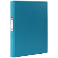 Папка Brauberg на 2 кольцах, 35 мм, до 180 листов, бирюзовая (228385)