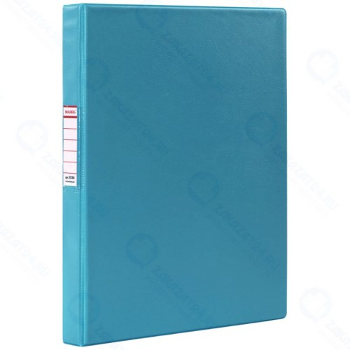 Папка Brauberg на 2 кольцах, 35 мм, до 180 листов, бирюзовая (228385)