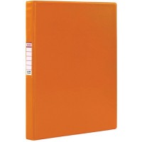 Папка Brauberg на 2 кольцах, 35 мм, до 180 листов, оранжевая (228386)