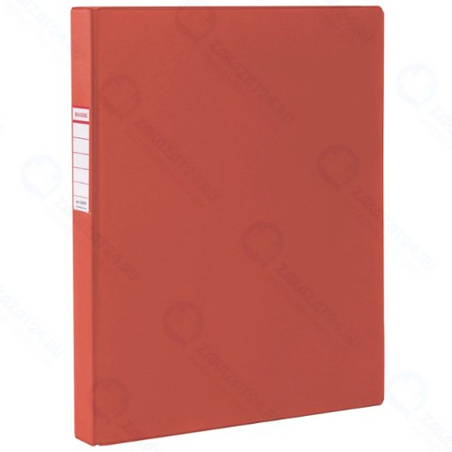Папка Brauberg на 4 кольцах, 40 мм, до 250 листов, красная (228394)