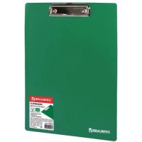Доска-планшет Brauberg Contract, 313х225 мм, с прижимом, зеленая (228682)