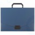 Портфель пластиковый Staff А4, без отделений, 320х225х36 мм, синий (229240)