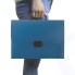 Портфель пластиковый Staff А4, 13 отделений, 330х235х36 мм, синий (229244)
