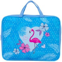 Папка на молнии Brauberg Flamingo, с ручками, А4, ткань (229399)