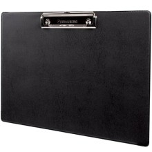 Доска-планшет Brauberg №1 горизонтальная, 318х228 мм, с прижимом, черная (232223) Доска-планшет Brauberg №1 горизонтальная, 318х228 мм, с прижимом, черная (232223)