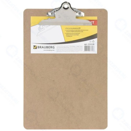 Доска-планшет Brauberg Eco, 230х326 мм, с прижимом-бабочкой (232228)