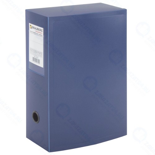 Короб архивный Brauberg Energy, 330х245 мм, 100 мм, до 900 листов, синий (235375)