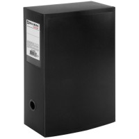 Короб архивный Brauberg Energy, 330х245 мм, 100 мм, до 900 листов, черный (236854)