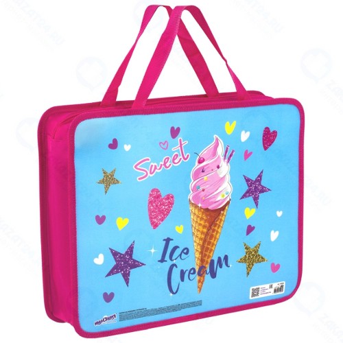 Папка с ручками Юнландия Icecream, А4 (270115)