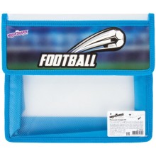 Папка для тетрадей Юнландия Play Football, 2 отделения, клапан на липучке (270142)