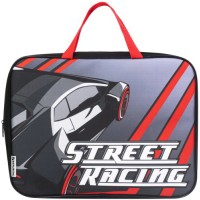 Папка на молнии Brauberg Street Racing, с ручками, А4, ткань (270336)