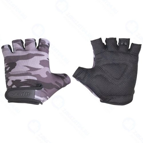 Перчатки для фитнеса STARFIT SU-126, серые M (УТ-00015821)
