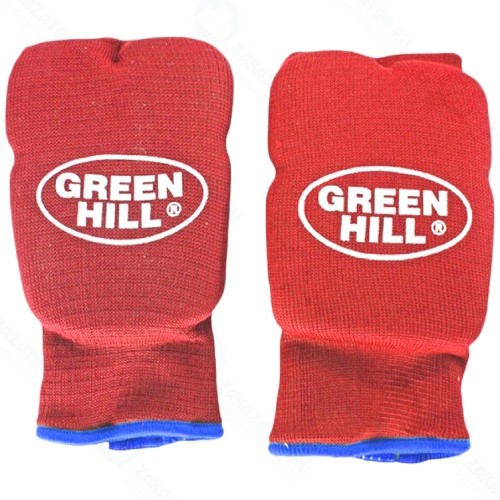 Накладки на кисть GREEN-HILL Эластик, HP-6133, хлопок, красные S (УТ-00010347)