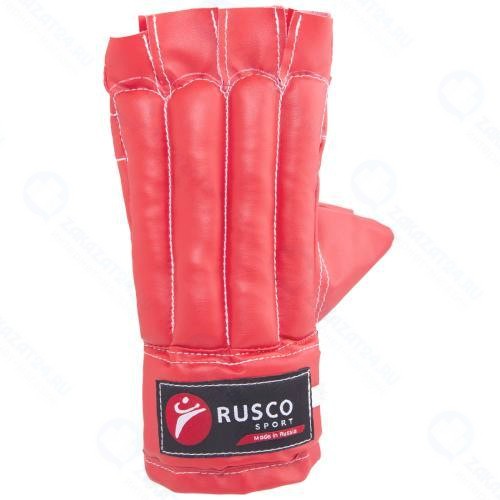 Перчатки снарядные RUSCO шингарды, искусственная кожа, красные XL (УТ-00014236)