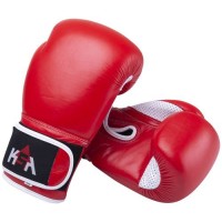 Перчатки боксерские KSA Wolf, 8oz, кожа Red (УТ-00017835)