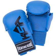 Накладки для карате KSA Kick, искусственная кожа Blue M (УТ-00017863)