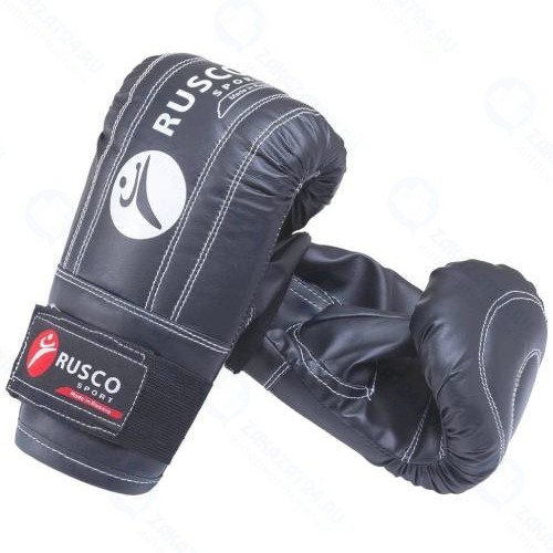Перчатки снарядные RUSCO искусственная кожа, черные L (УТ-00018532)