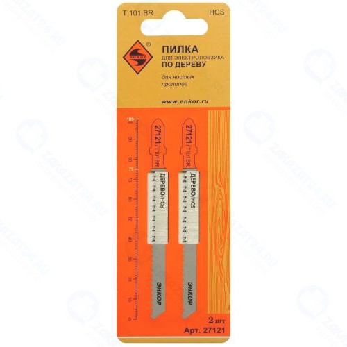 Пилки для электролобзика Энкор 2 шт (27121)