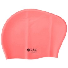 Шапочка для плавания INDIGO для длинных волос, розовая (805 SC)