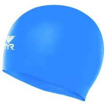 Шапочка для плавания TYR Latex Swim Cap, голубая (LCL/428)