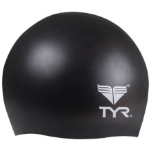 Шапочка для плавания TYR Junior Silicone Cap, черная (LCSJR/001)