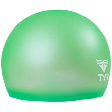 Шапочка для плавания TYR Junior Silicone Cap, зеленая (LCSJR/326)