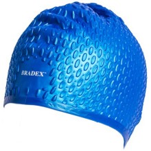 Шапочка для плавания Bradex SF 0340 бабл, синяя