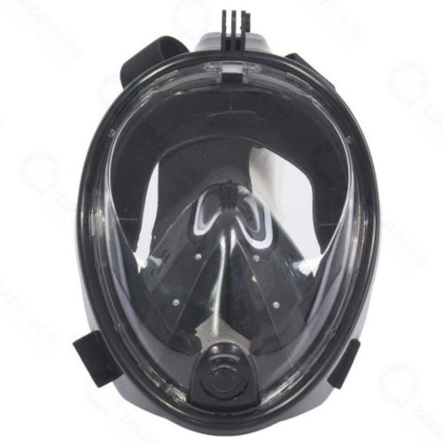 Маска для плавания и снорклинга Bradex SF 0371 с креплением для экшн-камеры, S/M, черная