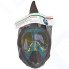 Полнолицевая маска для снорклинга Bradex SF 0551 затемненная с принтом, S/M
