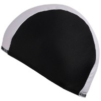 Шапочка для плавания INDIGO Lucra SM, бело-черная (SM-088)