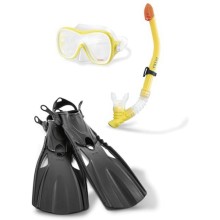 Набор для плавания Intex Wave Rider маска + трубка + ласты (с55658)