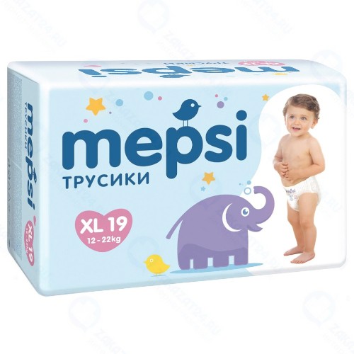 Подгузники-трусики MEPSI XL, 19 шт (0143)