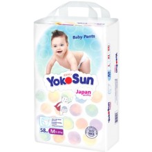 Подгузники-трусики YOKOSUN M 6-10 кг, 58 шт Подгузники-трусики YOKOSUN M 6-10 кг, 58 шт