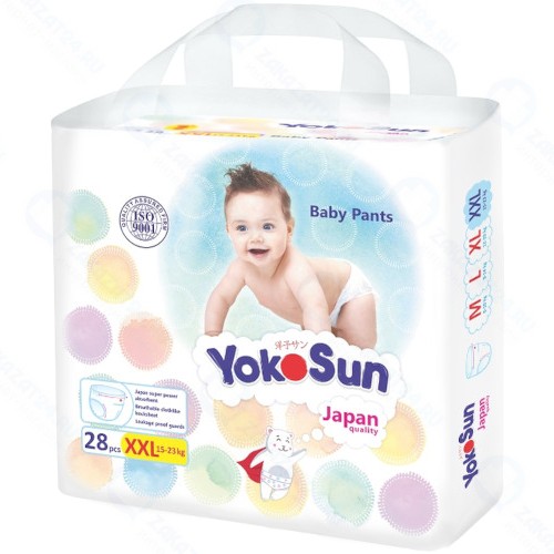 Подгузники-трусики YOKOSUN XXL 15-23 кг, 28 шт