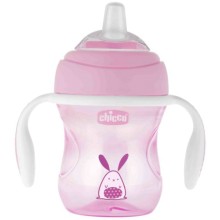 Поильник детский Chicco Transition Cup, 4+, 200 мл, розовый (00006911100000)